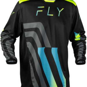 Kinetic Volt Jersey Black/Grey/Teal/Yellow LARGE